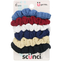 Scunci Effortless Beauty Mini vohvelikierteet 6 kpl