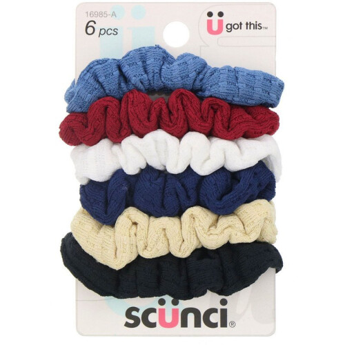 Scunci Ubesv?ret Sk?nhed Mini Vaffel Twisters 6 Count