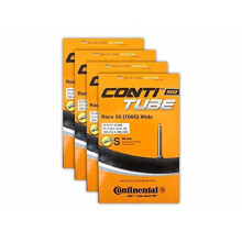 Corrida continental 28 700x25-32c Bundle de tubo interno de bicicleta - V lvula Presta de 60 mm - 4 pacote com adesivo conti