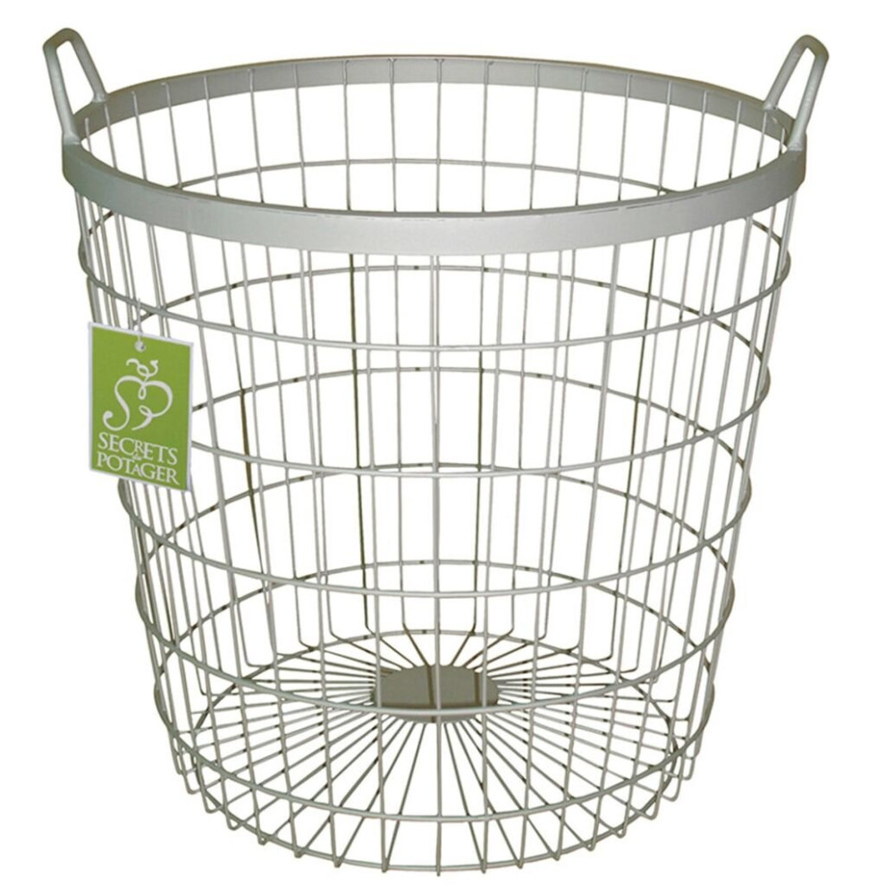 Esschert Design Potato Gathering Basket W2022 Iron 56.7 L 2 Carrying Handles