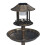 VidaXL vidaXL Decorative Birdbath with Solar Powered LED Lights Plastic Bird Feeder 3
