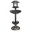 VidaXL vidaXL Decorative Birdbath with Solar Powered LED Lights Plastic Bird Feeder 2