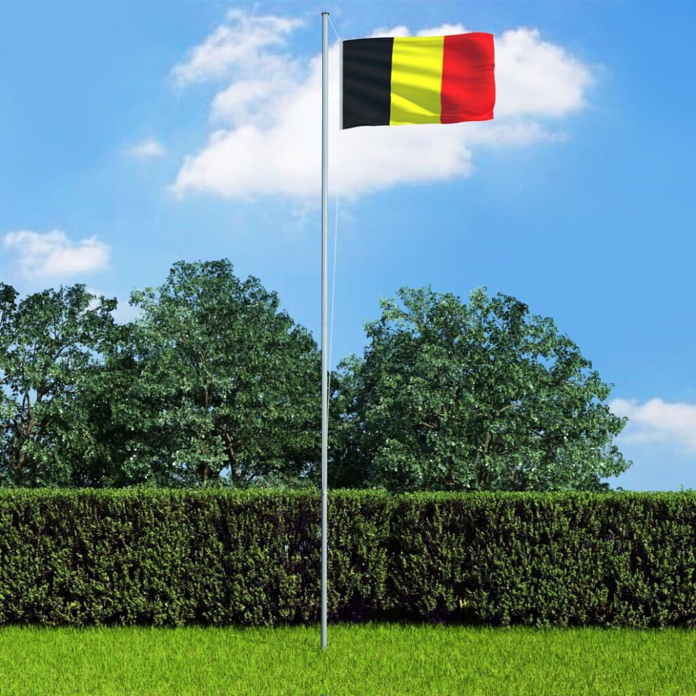 vidaXL Belgium Flag Durable Garden Windsock With Brass Grommets National Flag