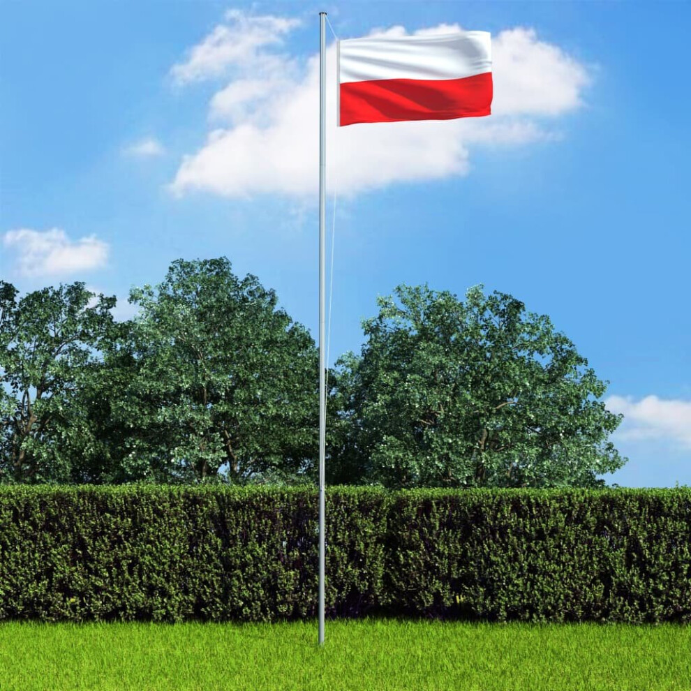 vidaXL Poland Flag Durable Garden Windsock With Brass Grommets National Flag