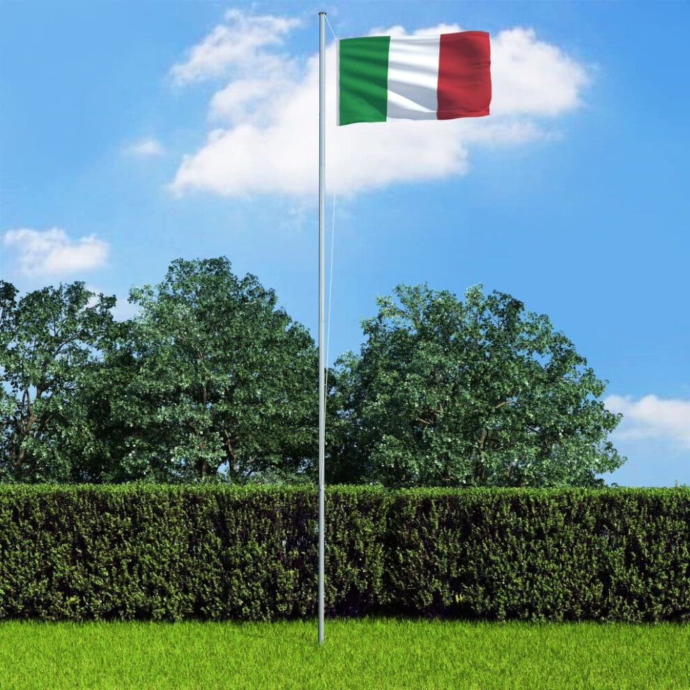 vidaXL Italy Flag Durable Garden Windsock With Brass Grommets National Flag