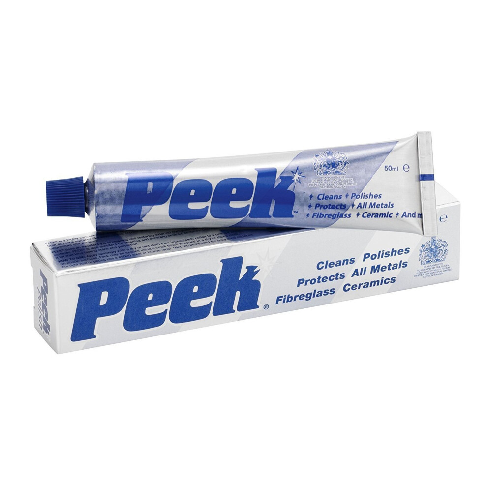 Peek Polish Metal, Aluminium and Chrome Polish - Multi-purpose polish - Sizes 100ml tube to 1000ml Can