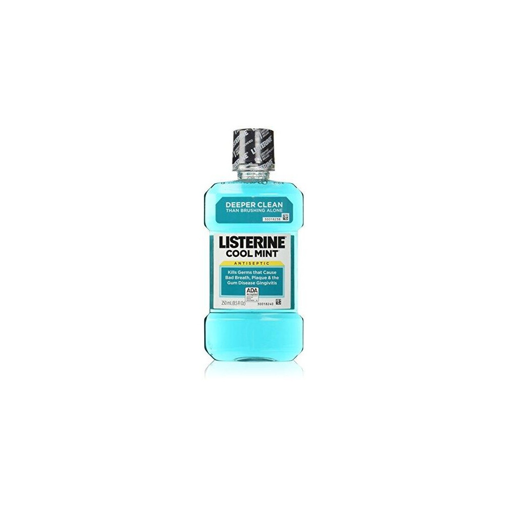 Listerine Antiseptic Mouthwash Coolmint, COOLMINT 8.5oz 250ml(Pack of 3)