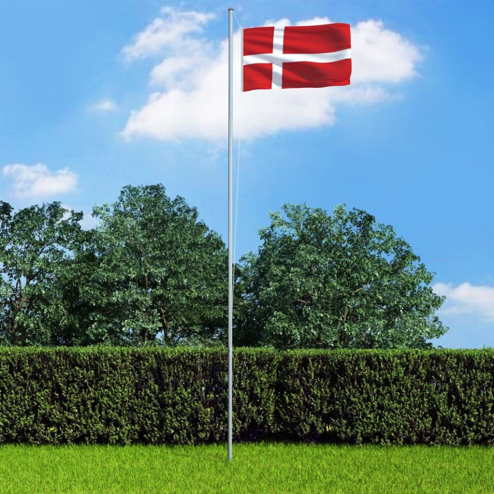 vidaXL Denmark Flag Durable Garden Windsock With Brass Grommets National Flag