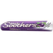 Halls Soothers Blackcurrant Flavour Lozenges - Pack of 20 with Real Blackcurrant Juice