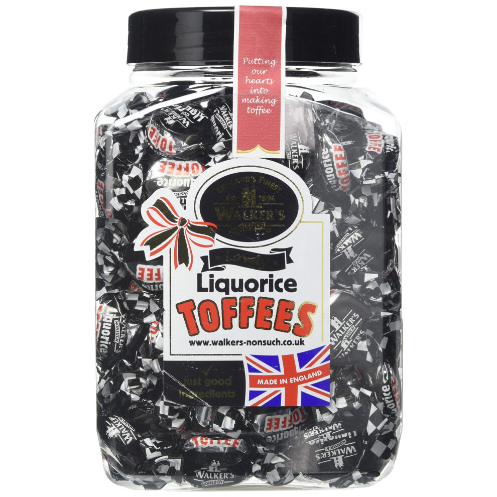 Walkers Liquorice Toffee 1.25kg Jar