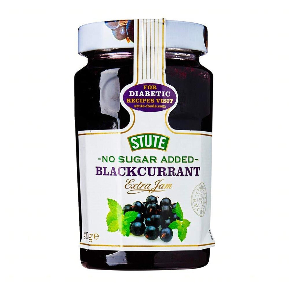 Stute Diabetic No Added Sugar Blackcurrant Jam 430g