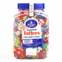 Walkers Toffee and Eclair Tub - Gourmet Christmas Gift for the Holidays (1 Item per Order, Not per Case)