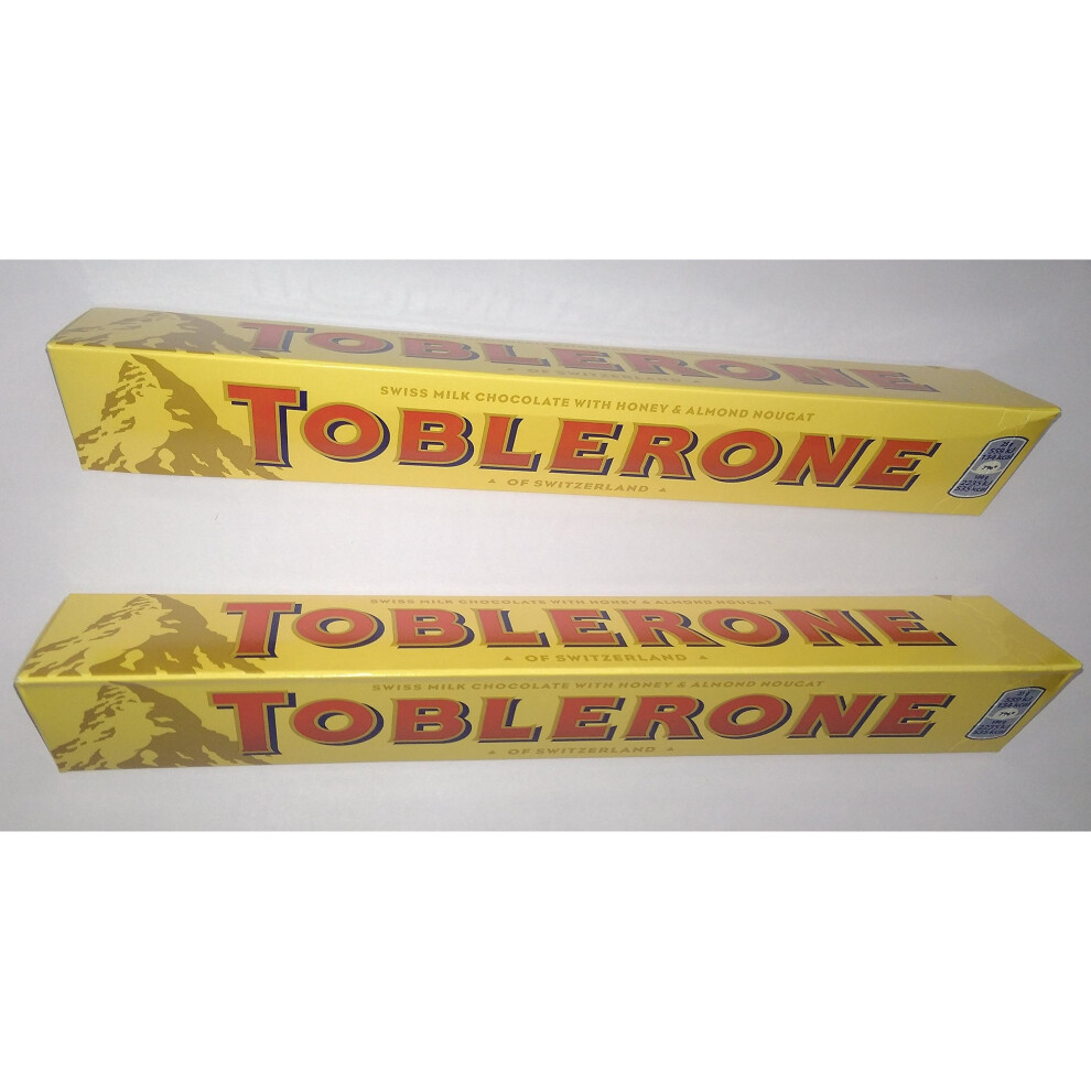 Toblerone Swiss Milk Chocolate Bar 100g Pack of 4