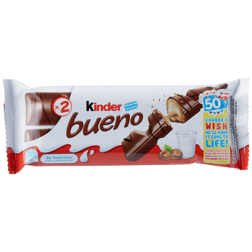 Ferrero Rocher Kinder Bueno, CASE, 43 g x 30 bars, chocolate bueno