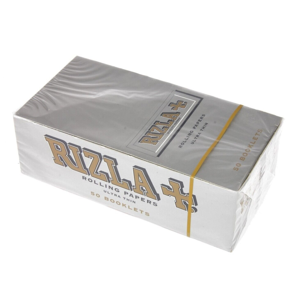 50 X Rizla Silver Slim (Standart) Small Cigarette Rolling Papers