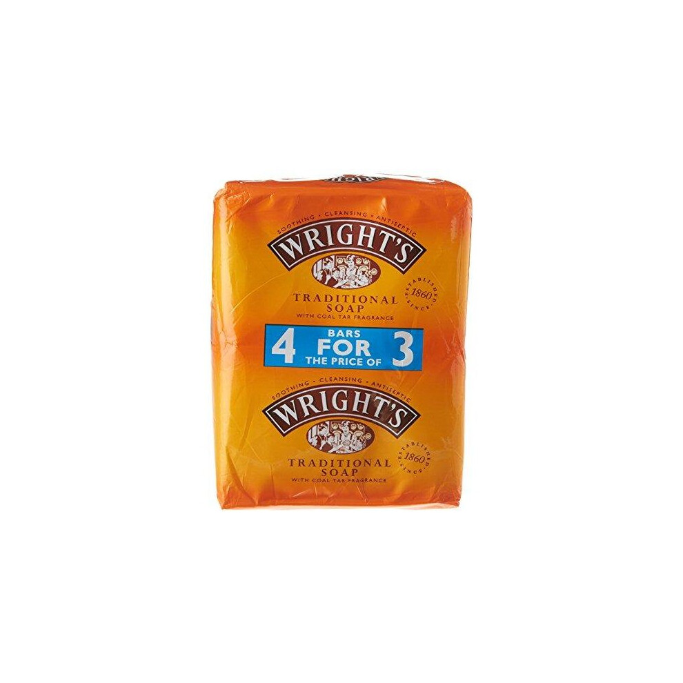 Wright's Coal Tar Soap 4 pack