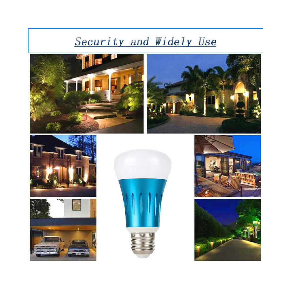 LED Sensor Light Bulb With Day/Night Sensor E27 7W Smart Auto Lamps