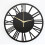 Modern 30CM Round Skeleton Minimalist Black Roman Numeral Wall 4
