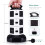 Switched Surge Extension Lead Plug Tower Multi 10 Socket 4 USB Port 4