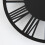 Modern 30CM Round Skeleton Minimalist Black Roman Numeral Wall 7