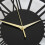 Modern 30CM Round Skeleton Minimalist Black Roman Numeral Wall 6