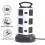 Switched Surge Extension Lead Plug Tower Multi 10 Socket 4 USB Port 7