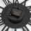 Modern 30CM Round Skeleton Minimalist Black Roman Numeral Wall 8