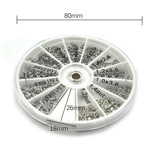 600Pcs Tiny Clock Watch Screw Screwdriver Tool For Small Eye Glasses Repair 2