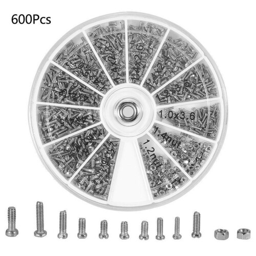 600Pcs Tiny Clock Watch Screw Screwdriver Tool For Small Eye Glasses Repair 1