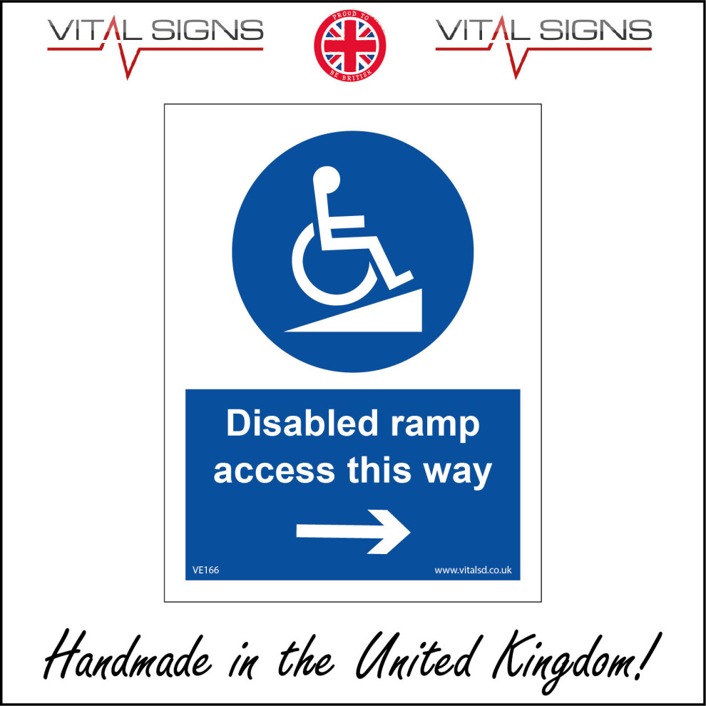 (400 x 600mm - 16 x 24, Dibond / Composite Aluminium) DISABLED RAMP ...