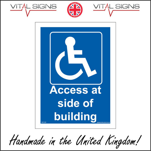 (450 x 600mm - 18 x 24, Dibond / Composite Aluminium) DISABLED ACCESS ...