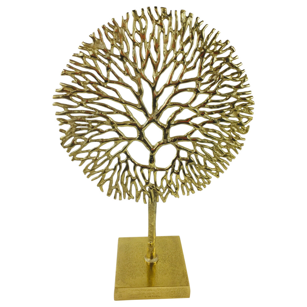 Gold Coral Sculpture