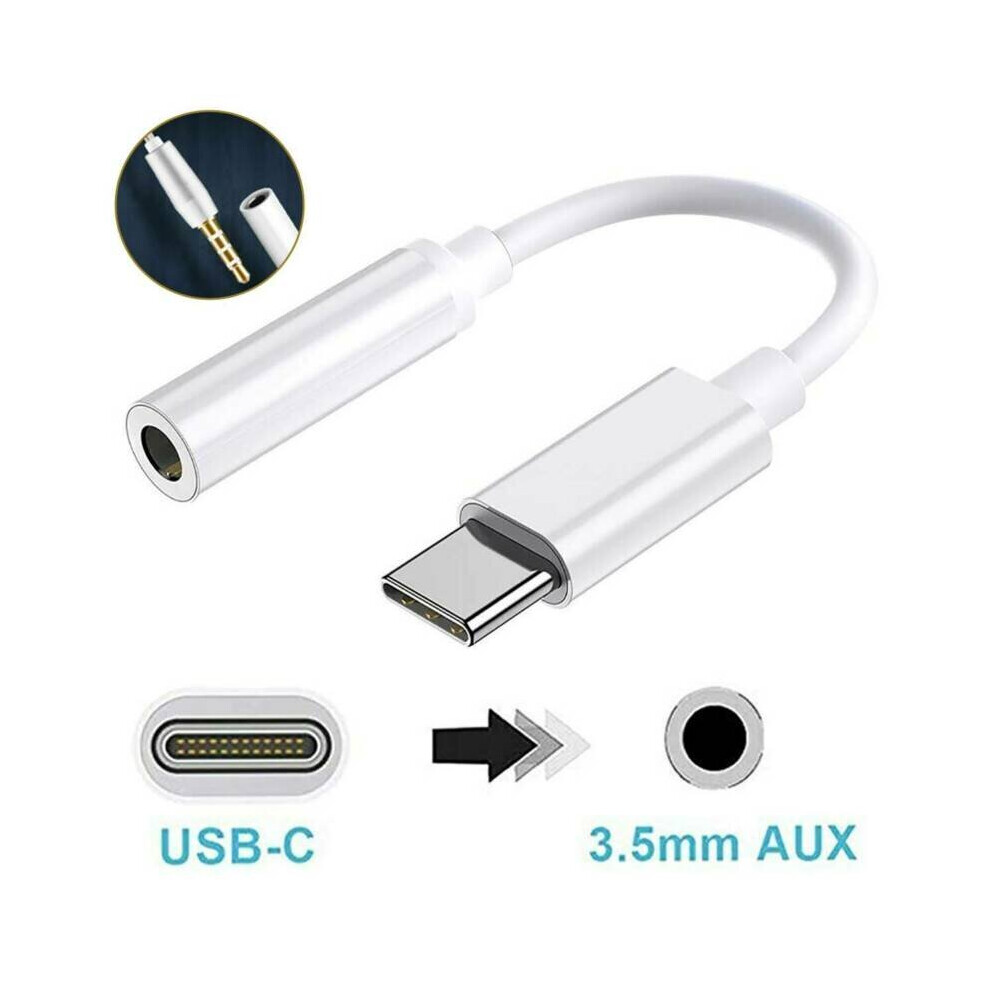 USB-C Type C To 3.5mm Audio Aux Headphone Jack Cable Adapter For Android Samsung