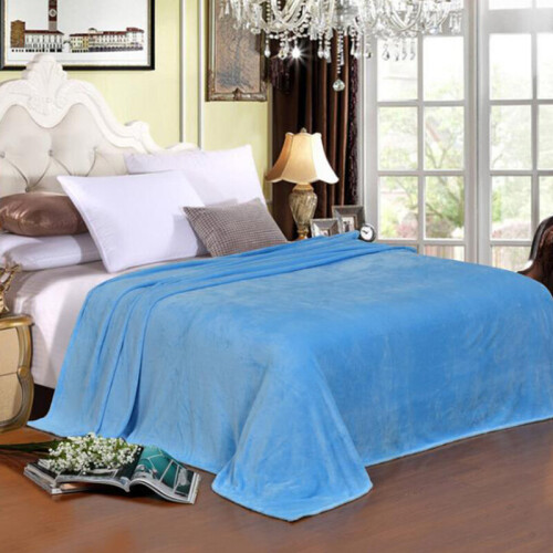 (Sky Blue, 100*140cm) Luxury Throw Blanket