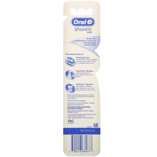Oral-B Oral-B Advantage 3D White Vivid Zahnbürste Medium Twin (3er Pack) 2