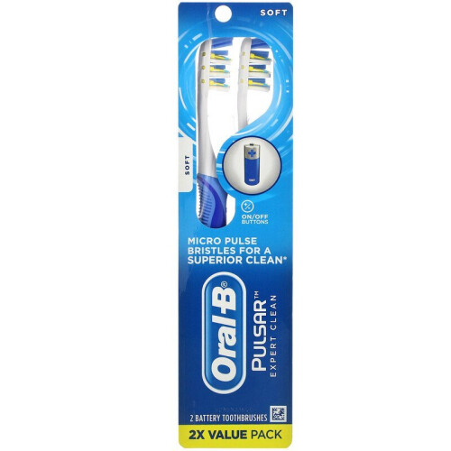 Oral-B Oral-B, Pulsar, Expert Clean Toothbrush, Soft, 2 Pack 2