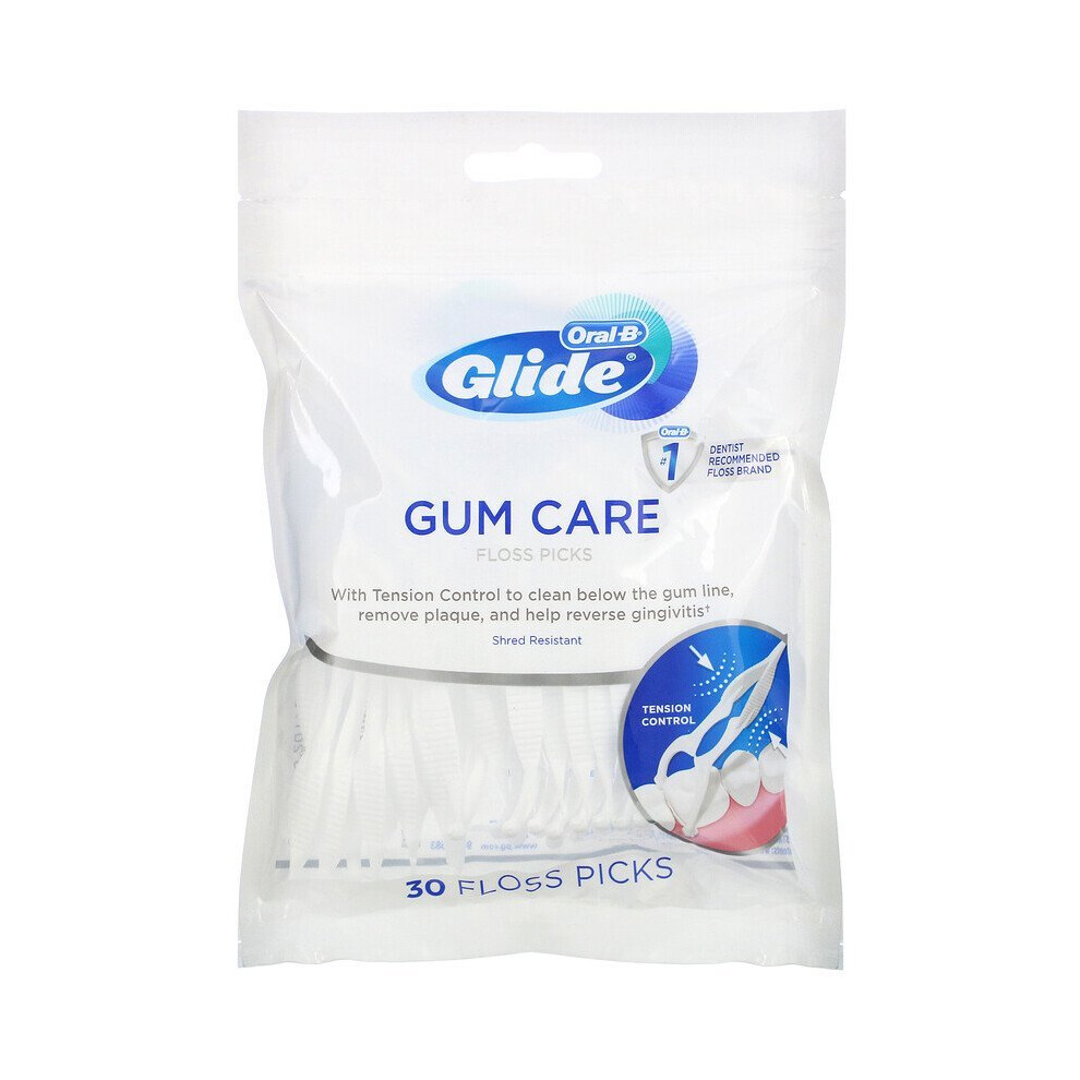 Oral-B, Glide, Gum Care, Floss Picks, 30 Count