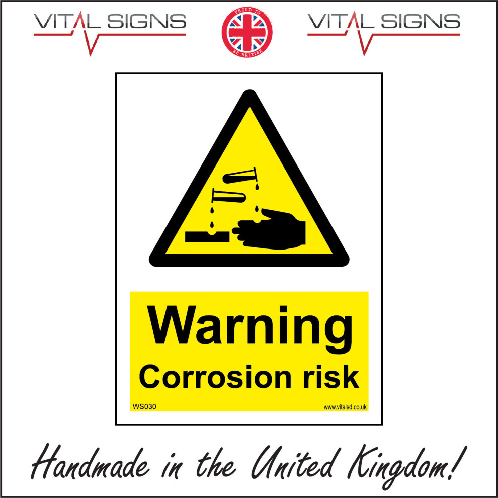 (150 x 200mm - 6 x 8, Sticker / Sav - White Background) WS030 WARNING ...