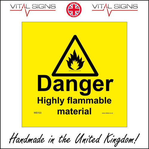 (600 x 600mm - 24 x 24, Dibond / Composite Aluminium) WS103 Danger ...