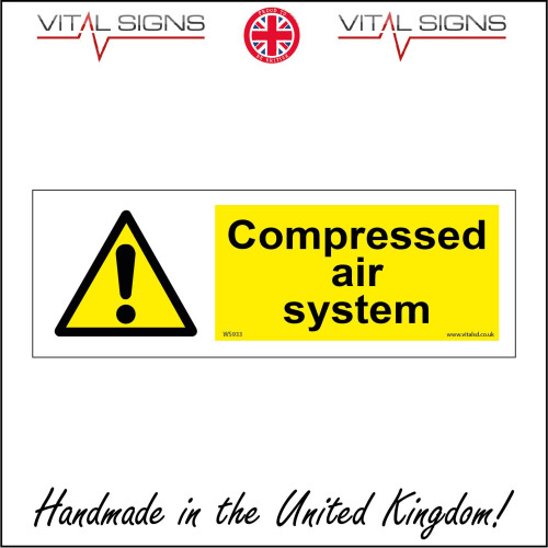 Compressed Air Point Sticker Design (300 x 100mm - 12 x 4, Sticker / Sav - White Background) WS933 ...