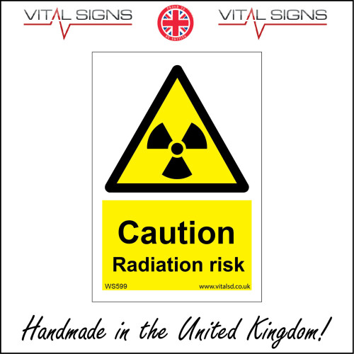 (400 x 600mm - 16 x 24, 1mm Pvc Foamex) CAUTION RADIATION RISK SIGN ...