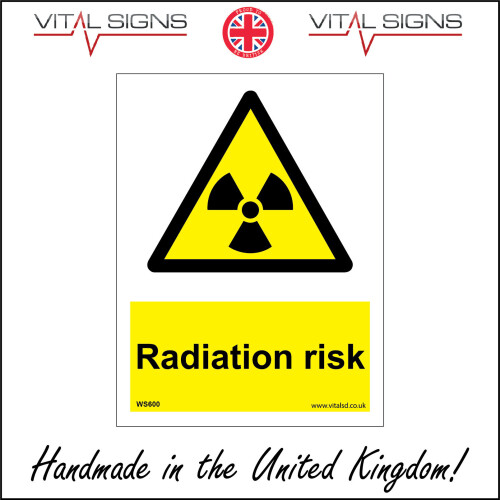 (450 x 600mm - 18 x 24, Sticker / Sav - White Background) RADIATION ...