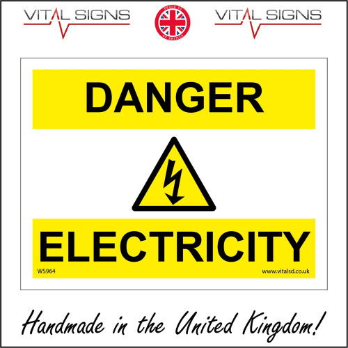 600 X 400mm 24 X 16 Sticker Sav White Background WS964 Danger 600-x-400mm-24-x-16-sticker-sav-white-background-ws964-danger