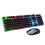(Black) LED Rainbow Gaming Keyboard & Mouse Set 1