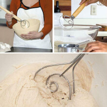 13" Stainless Steel The Original Danish Dough Whisk Dutch Whisk Kitchen Tool
