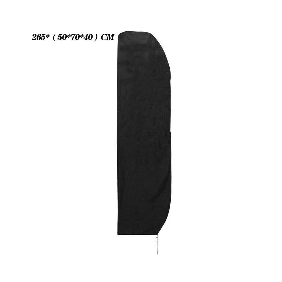(, 265*£¨50*70*40£©Cm) Parasol Banana Umbrella Cover Waterproof Cantilever Outdoor Garden Patio Shield Black