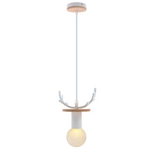 (White) Wood Deer Pendant Lights Modern Nodic Pendant Lamp