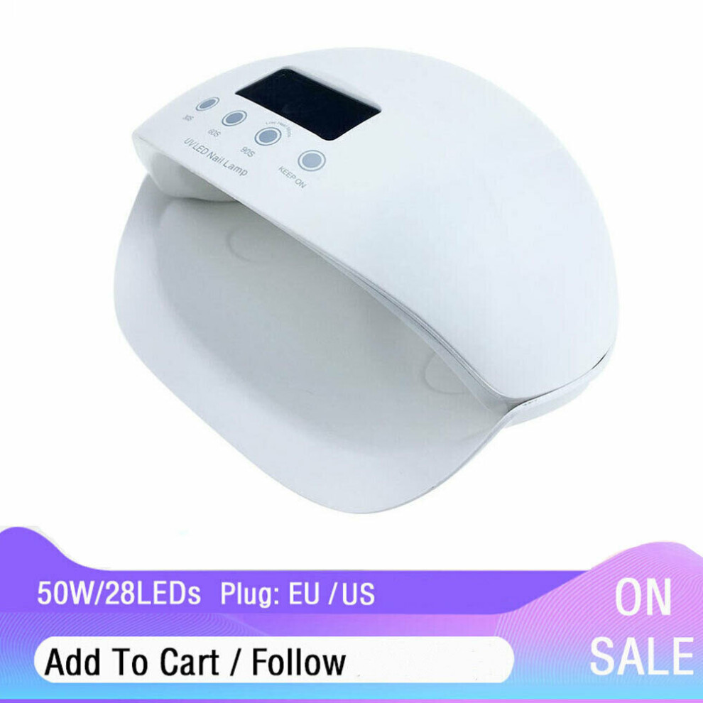 Light Gel Uv Led Nail Lamp 50W Nail Dryer 50W For Curing