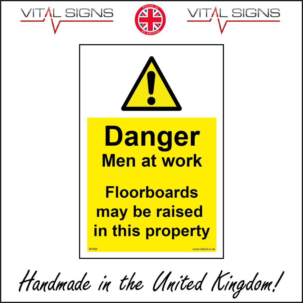 WT000 Danger Men At Work Floorboards May Be Raised In This Property Sign-image-OPC-P5XFCWT-NEW