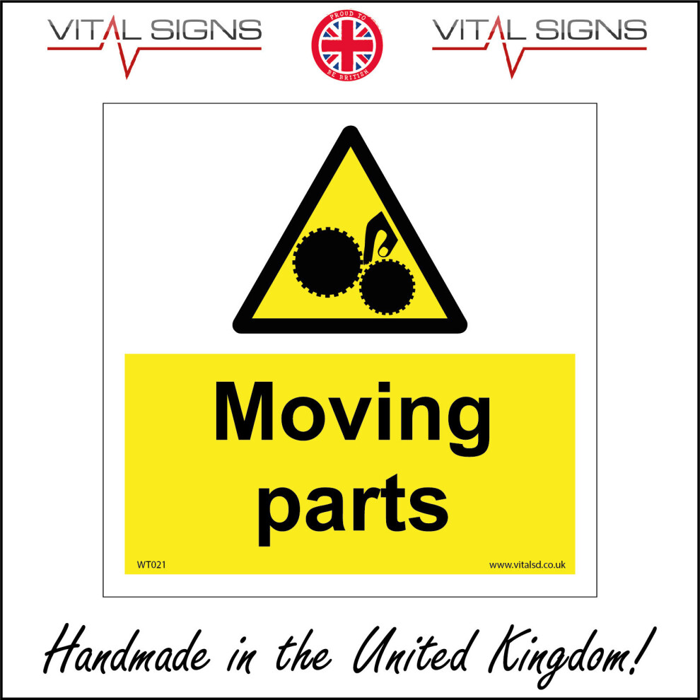 WT021 Moving Parts Sign beware risk of entrapment fingers warning nipping point-image-OPC-P5XFCTY-NEW